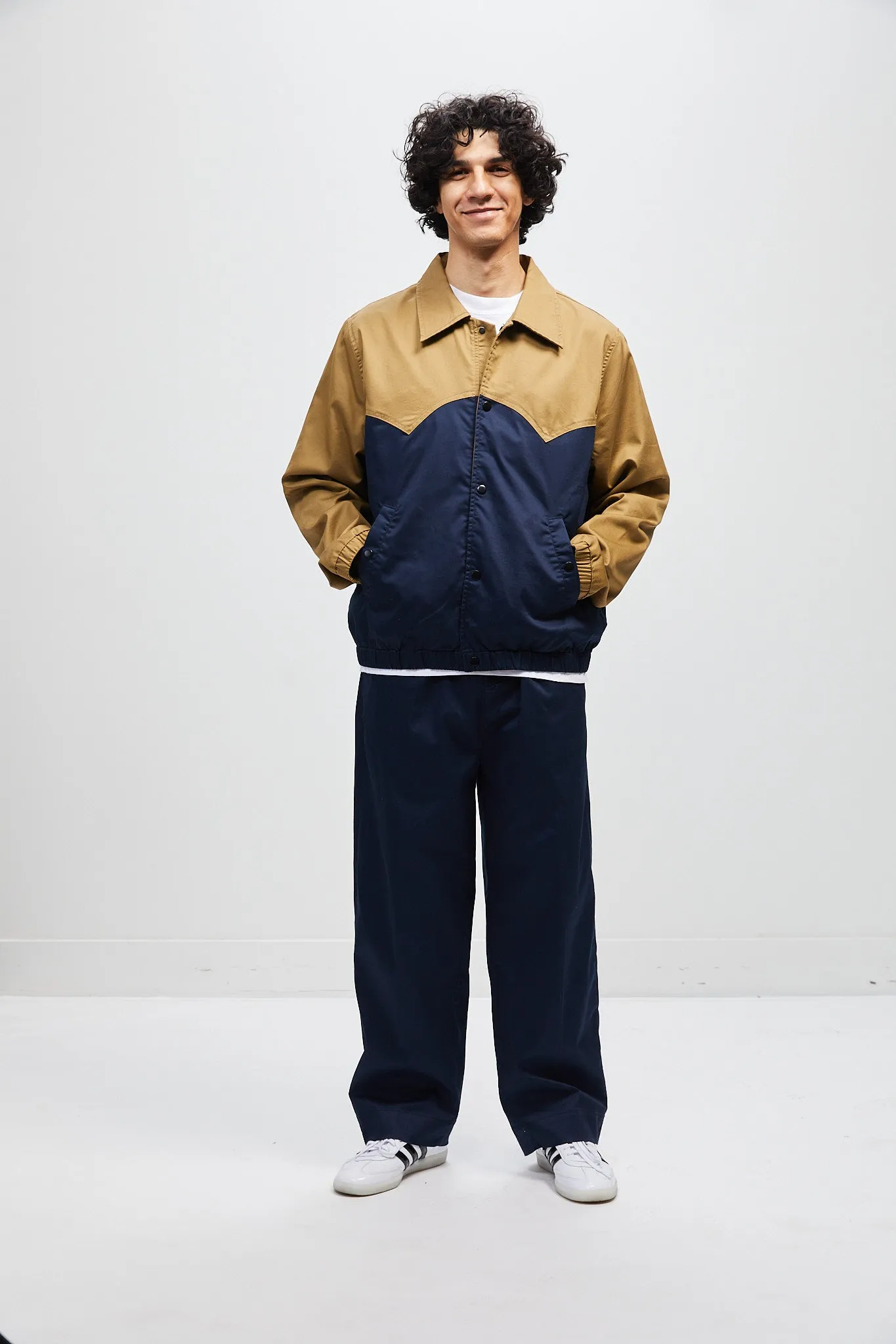 Solotex® Western Jacket - Khaki/Navy sold by Lite Year product image thumbnail 3