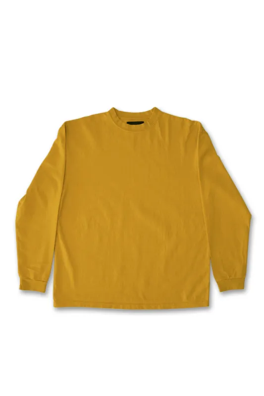 Oversized Fit Heavy Weight Long Sleeve Tee - Mustard made by Lite Year