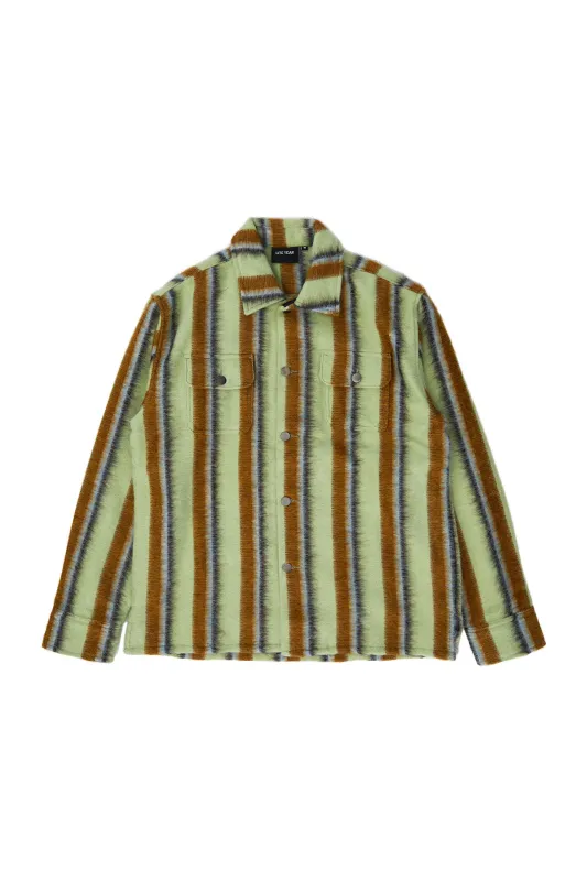 Work Jacket - Wool Green Stripe sold by Lite Year