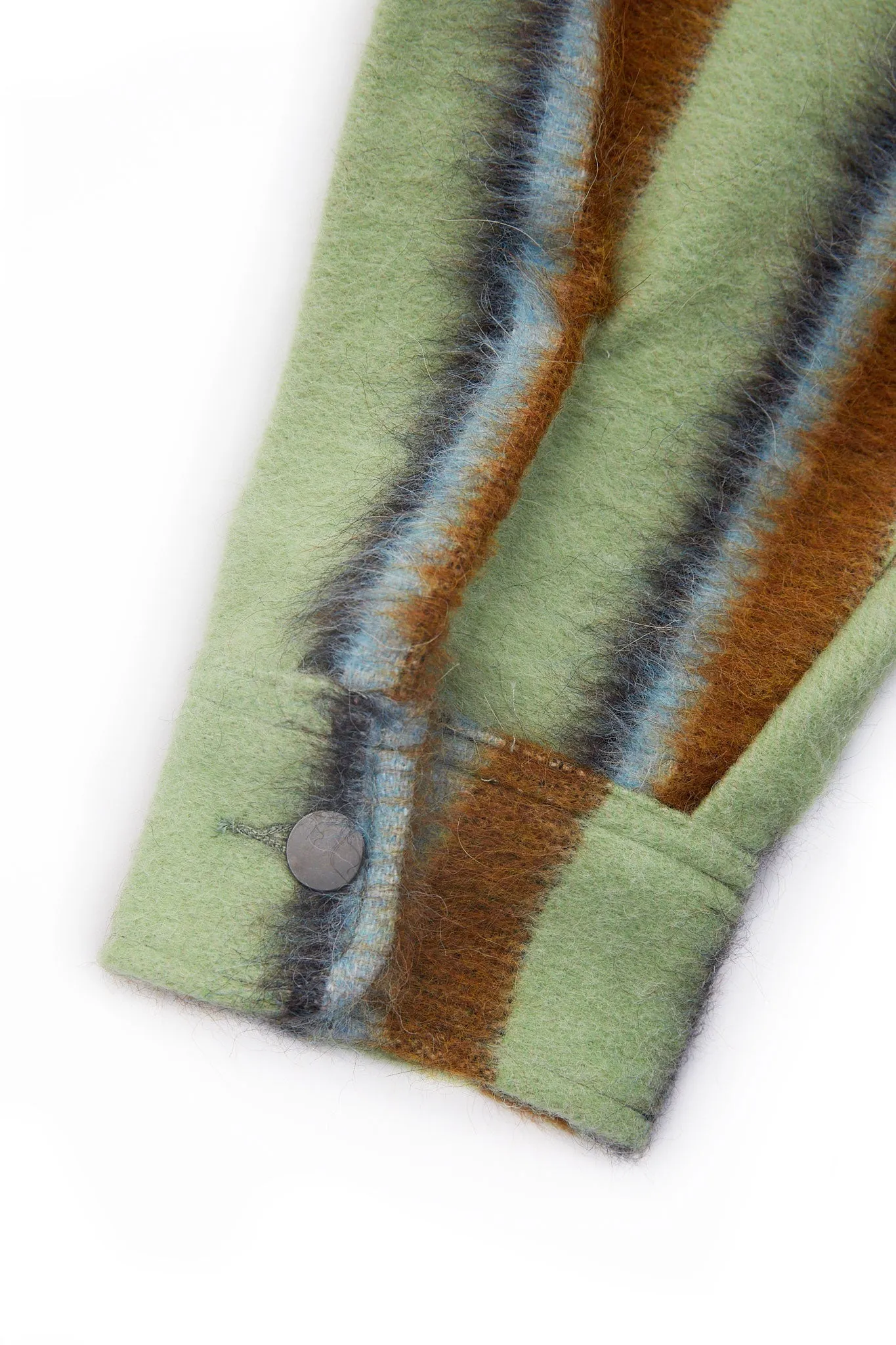 Work Jacket - Wool Green Stripe sold by Lite Year product image thumbnail 4