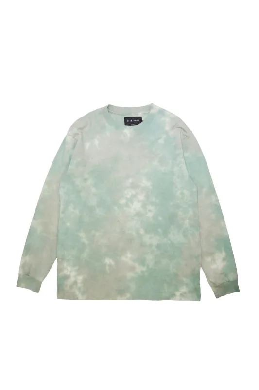 Long Sleeve Tee - Cloudy Washed Green made by Lite Year