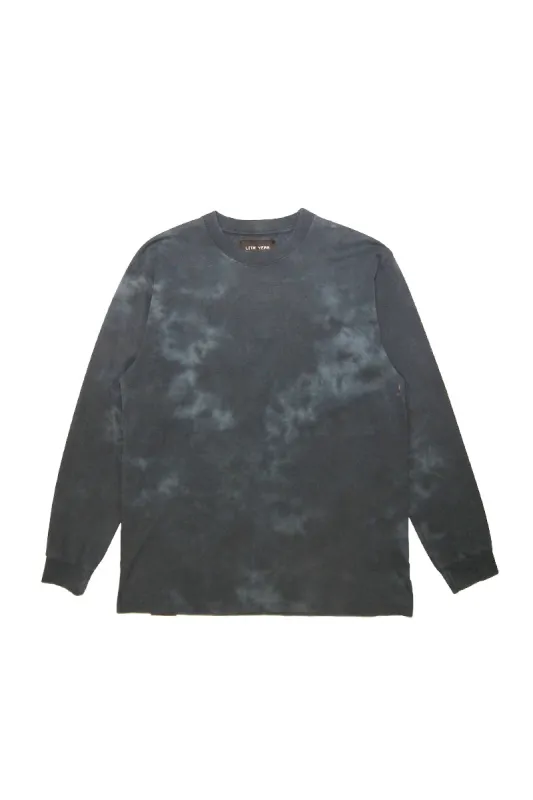 Long Sleeve Tee - Cloudy Washed Black made by Lite Year