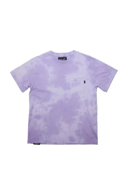 Short Sleeve Pocket Tee - Cloudy Washed Lavender sold by Lite Year
