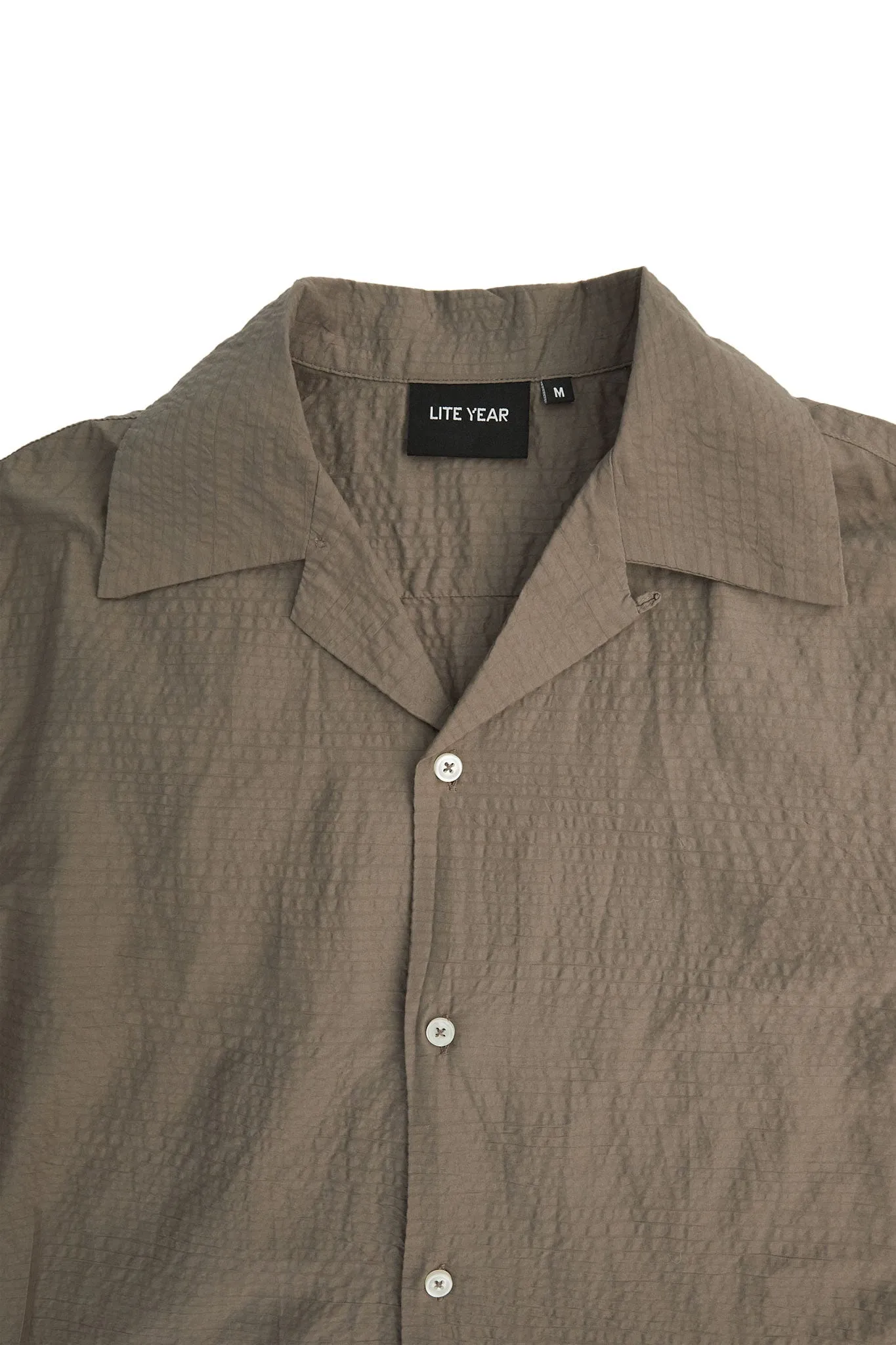 Camp Collar Shirt - Mocha sold by Lite Year product image thumbnail 3