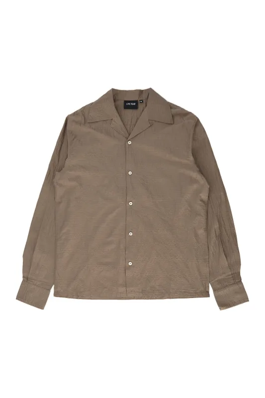 Camp Collar Shirt - Mocha made by Lite Year