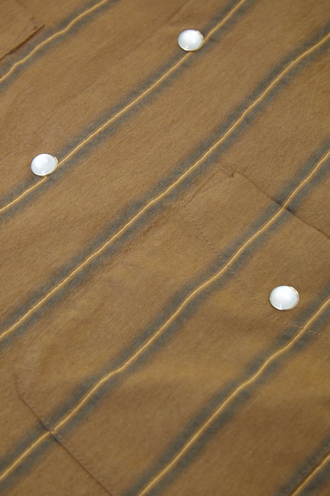 Italian Western Shirt - Brown Stripe sold by Lite Year product image thumbnail 5