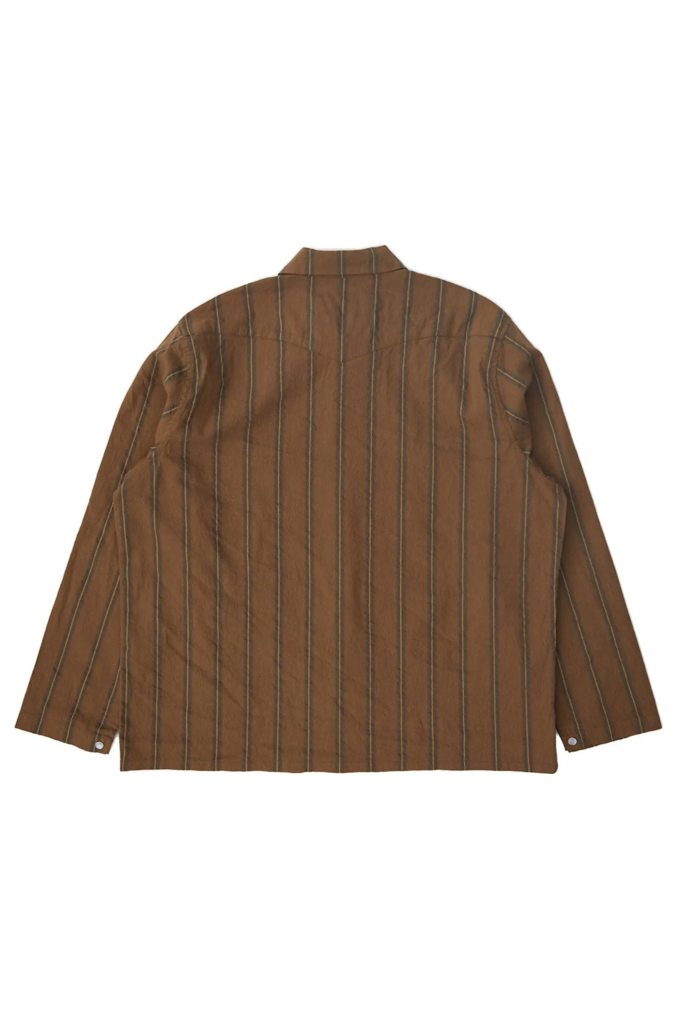 Italian Western Shirt - Brown Stripe sold by Lite Year product image thumbnail 2