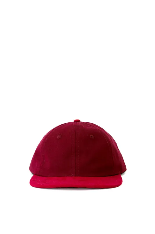 Moleskin & Twill Six Panel - Red / Red made by Lite Year