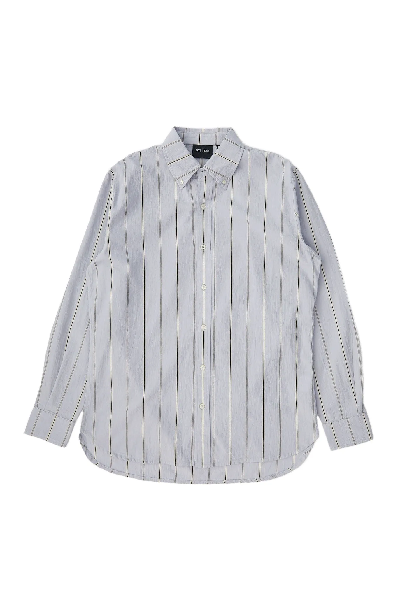 Classic Shirt - Light Blue with Navy Stripe sold by Lite Year