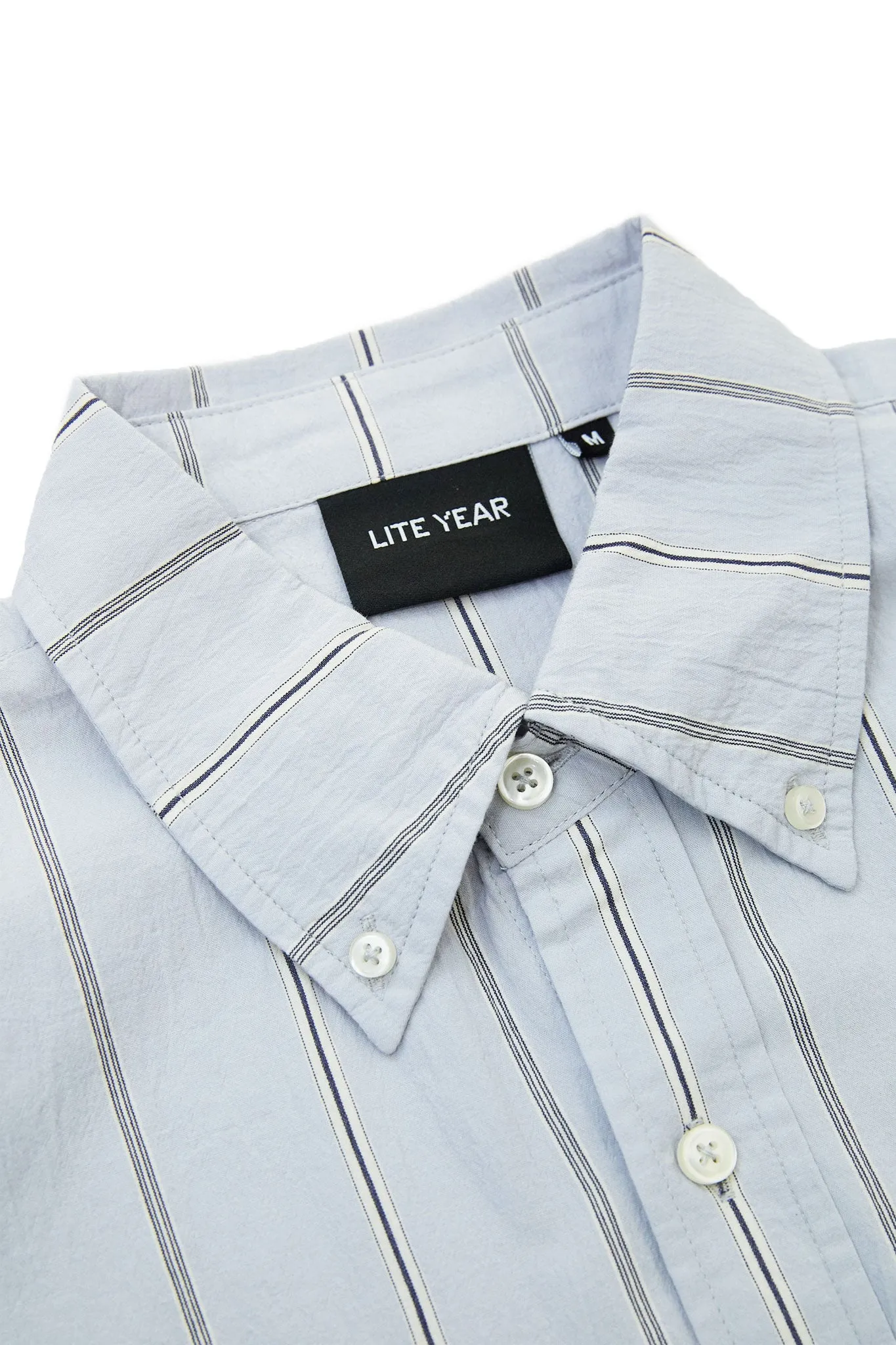 Classic Shirt - Light Blue with Navy Stripe sold by Lite Year product image thumbnail 5