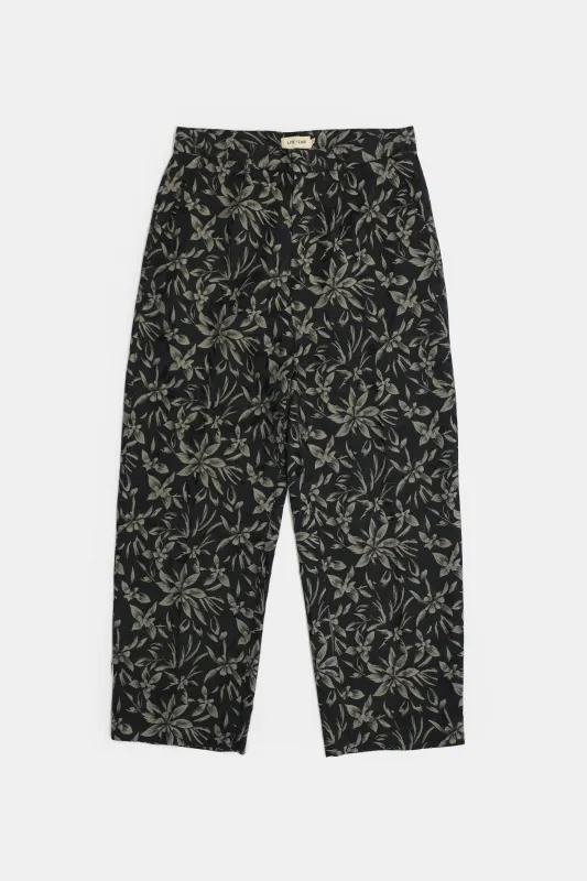 Dress Pant - Black Sand Floral Jacquard made by Lite Year
