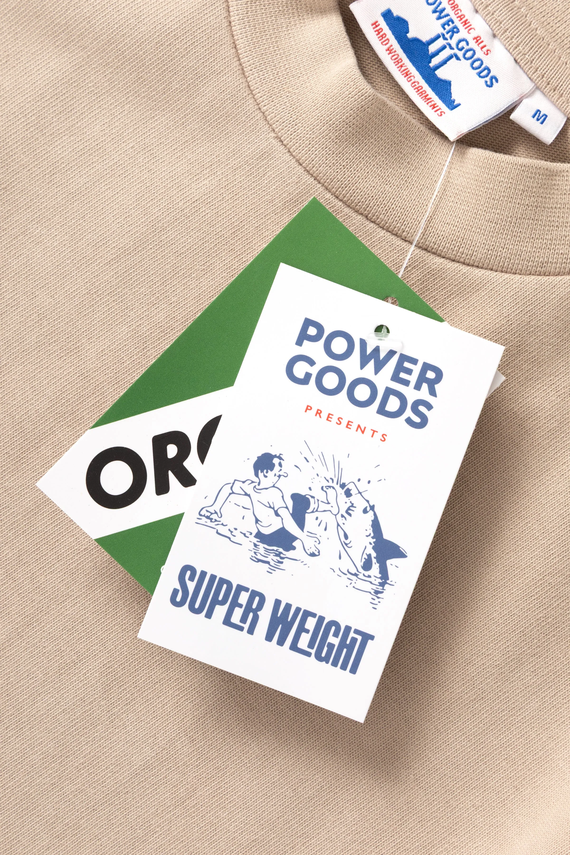 Power Goods - Super Weight T-Shirt - Bone sold by Power Goods product image thumbnail 2