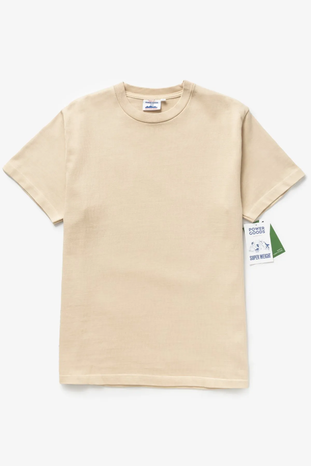 Power Goods - Super Weight T-Shirt - Khaki sold by Power Goods