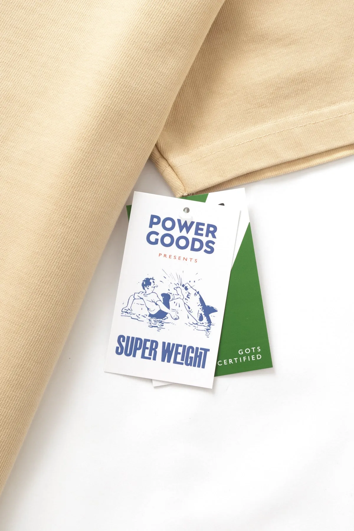 Power Goods - Super Weight T-Shirt - Khaki sold by Power Goods product image thumbnail 2