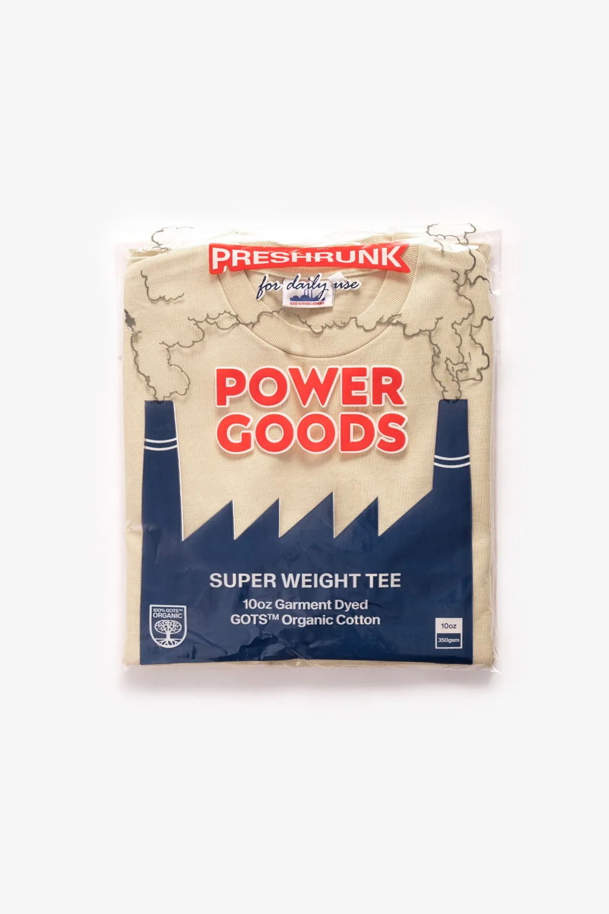 Power Goods - Super Weight T-Shirt - Khaki sold by Power Goods product image thumbnail 5