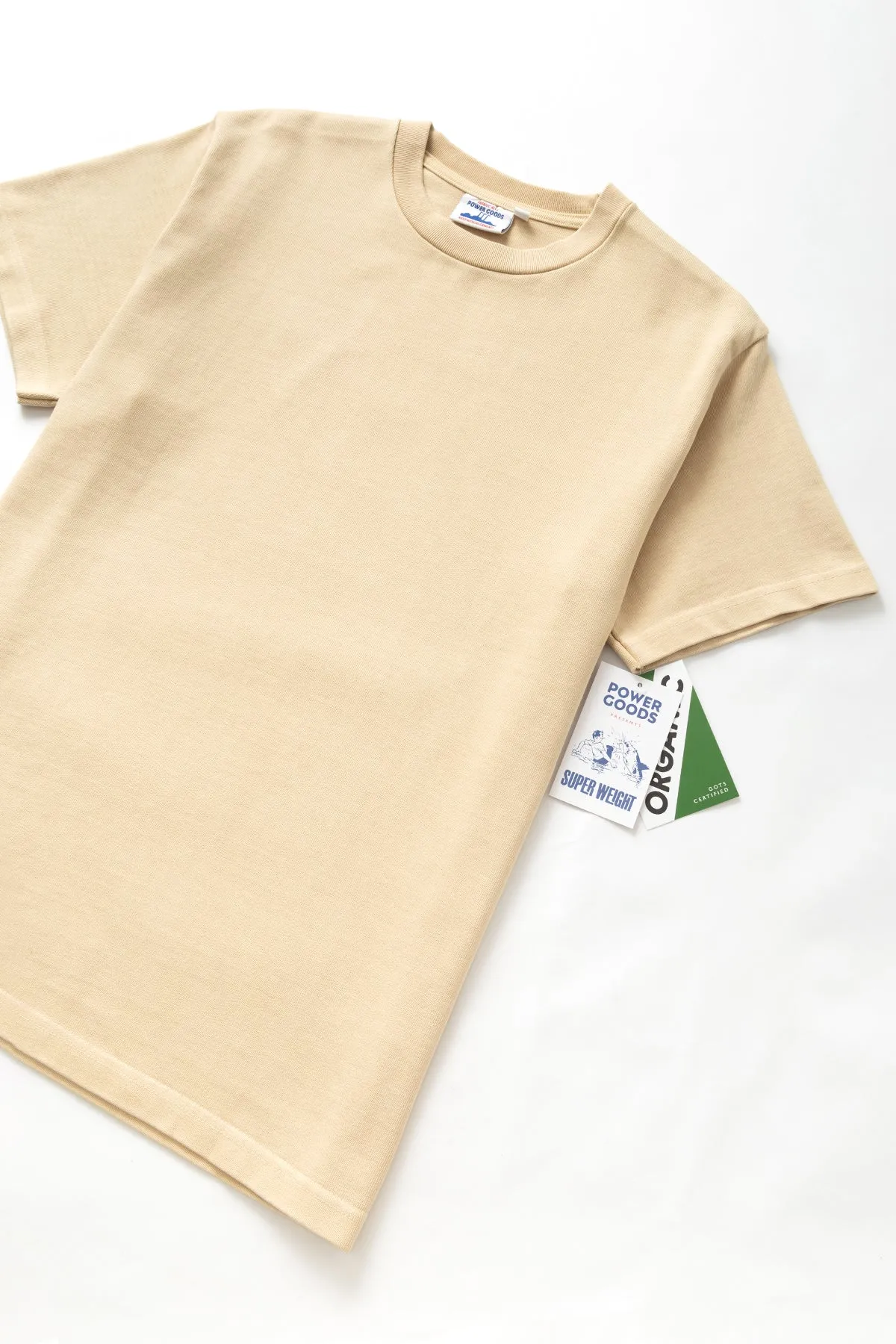 Power Goods - Super Weight T-Shirt - Khaki sold by Power Goods product image thumbnail 3