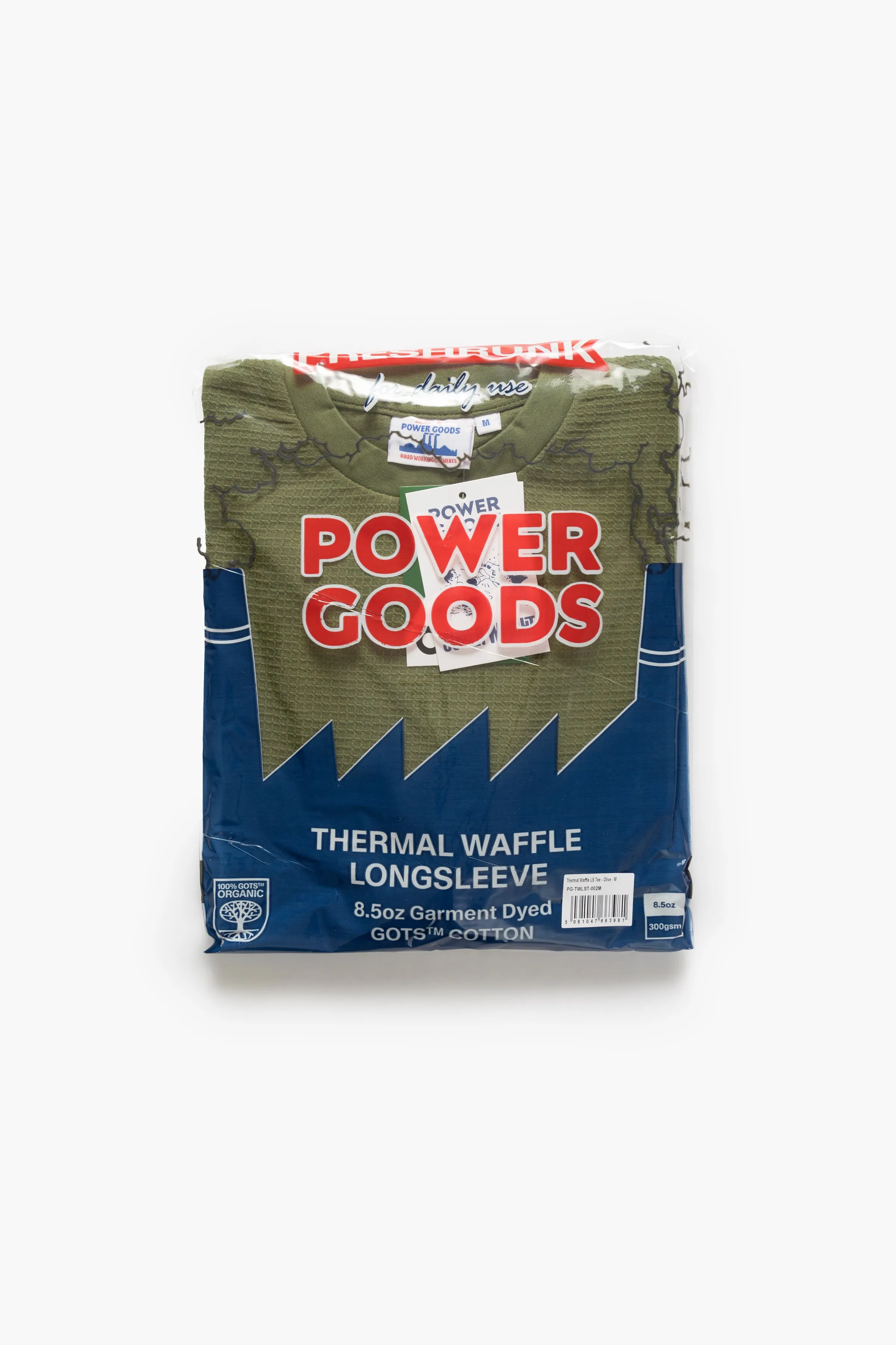 Power Goods - Thermal Waffle Long Sleeve Tee - Olive sold by Power Goods product image thumbnail 5