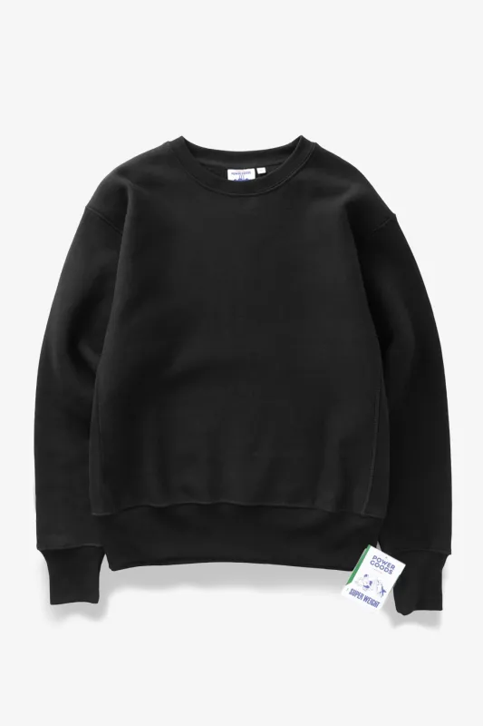 Power Goods - Super Weight Crewneck - Black sold by Power Goods