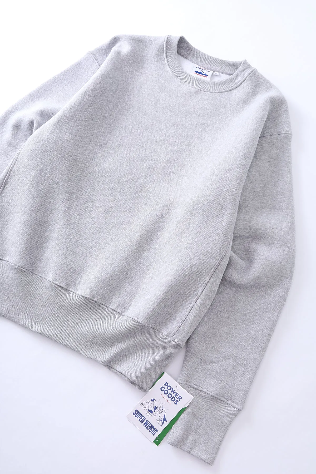 Power Goods - Super Weight Crewneck - Heather Grey sold by Power Goods product image thumbnail 2