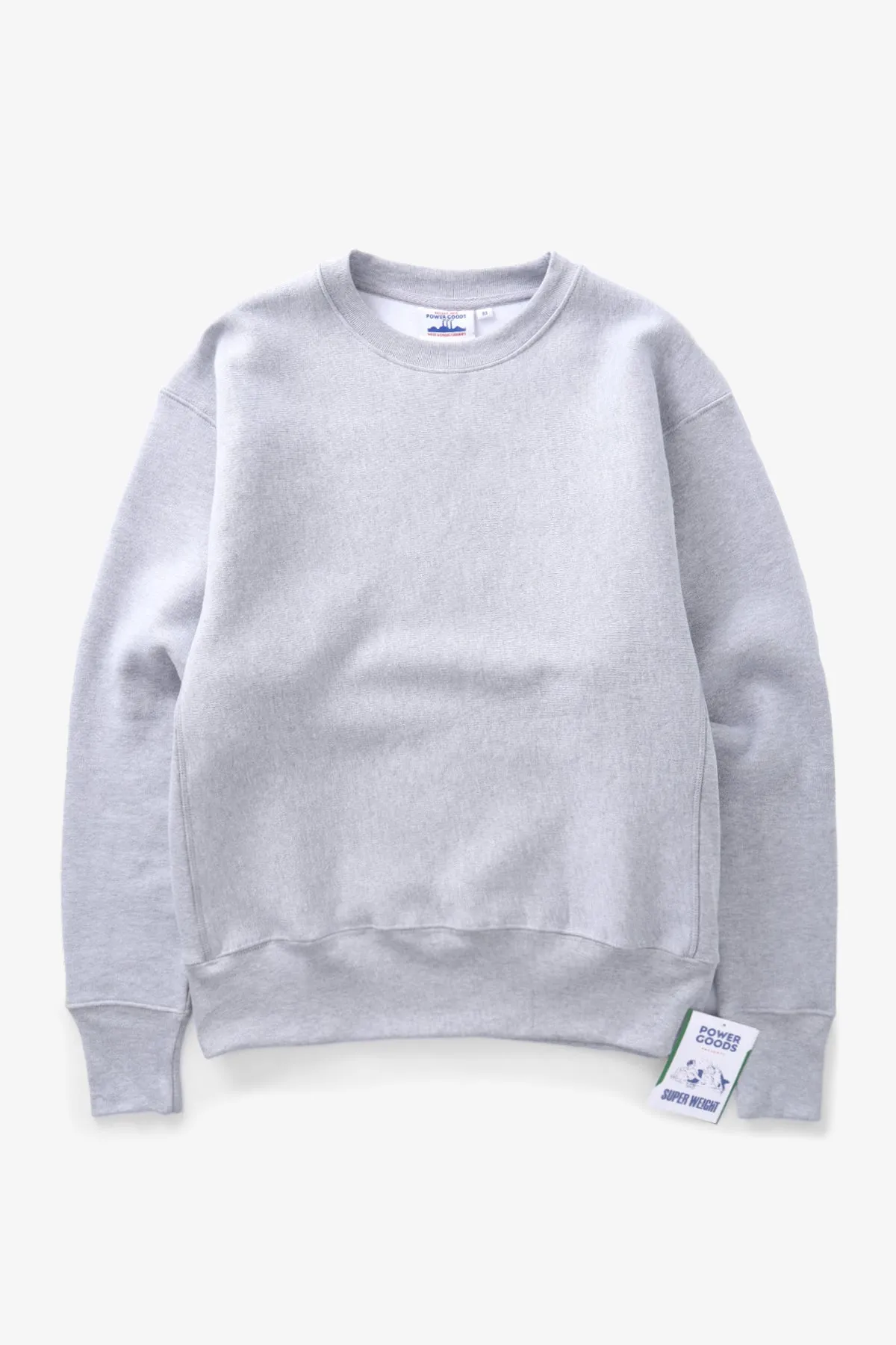 Power Goods - Super Weight Crewneck - Heather Grey sold by Power Goods