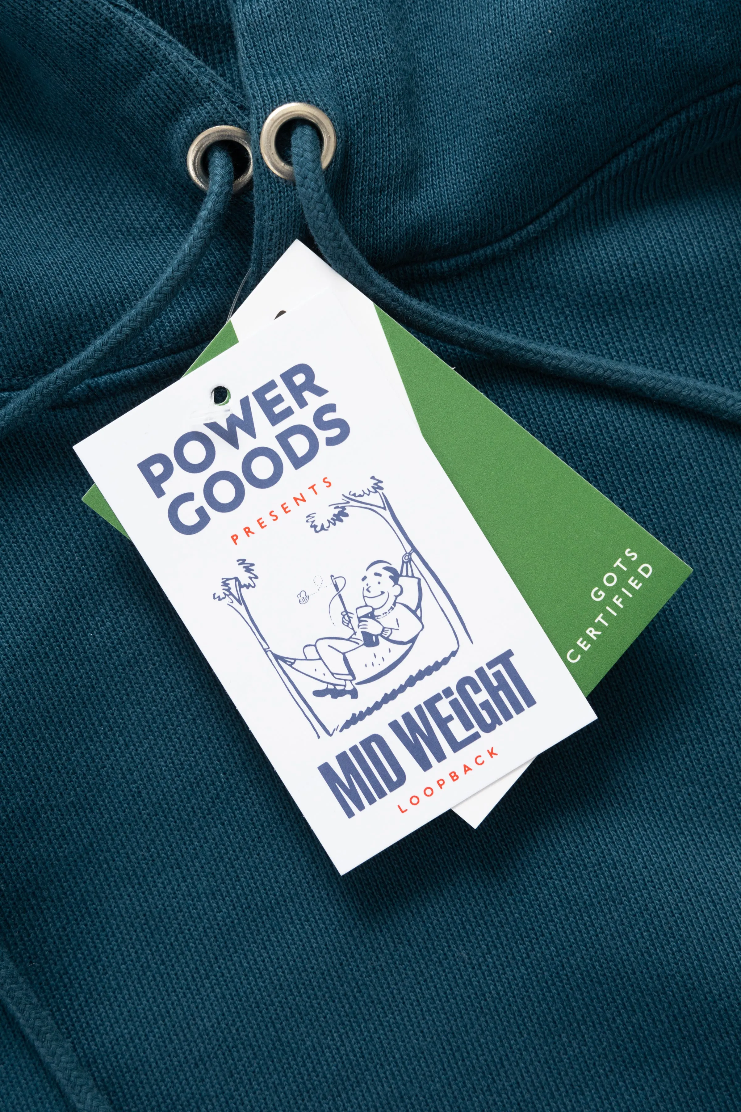 Power Goods - Loopback Hoodie - Harbour sold by Blacksmith Store product image thumbnail 2