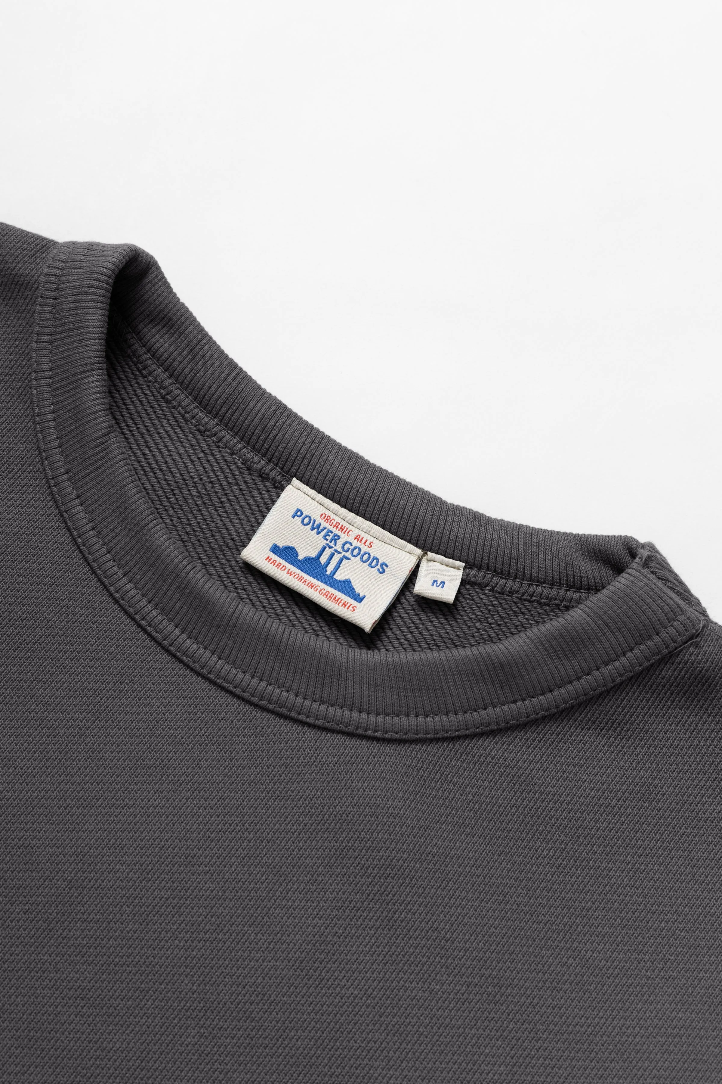 Power Goods - Loopback Crewneck - Washed Black sold by Blacksmith Store product image thumbnail 2