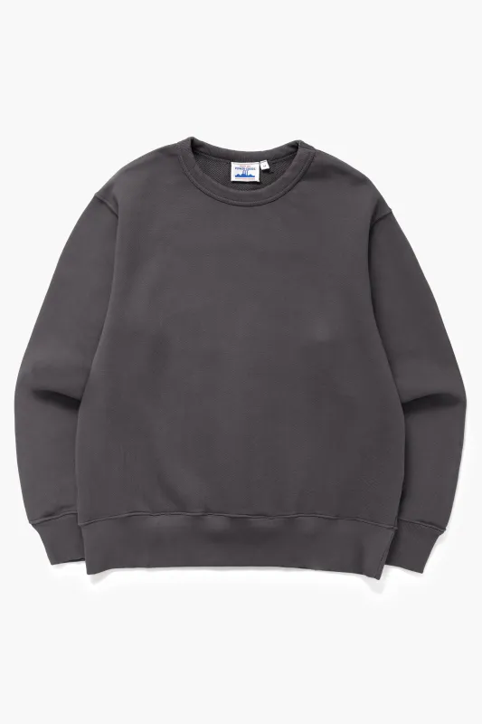 Power Goods - Loopback Crewneck - Washed Black sold by Power Goods