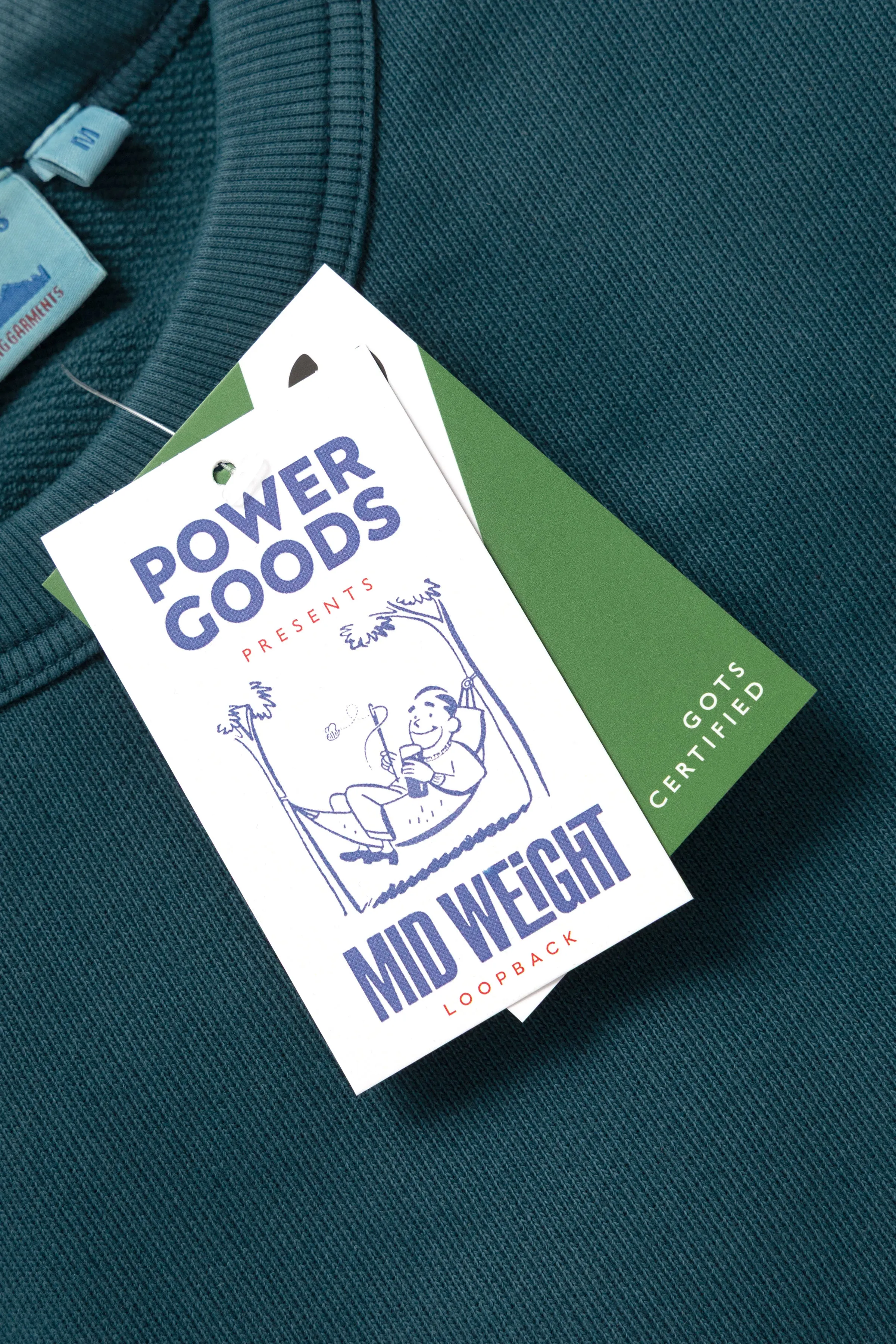 Power Goods - Loopback Crewneck - Harbour sold by Blacksmith Store product image thumbnail 2