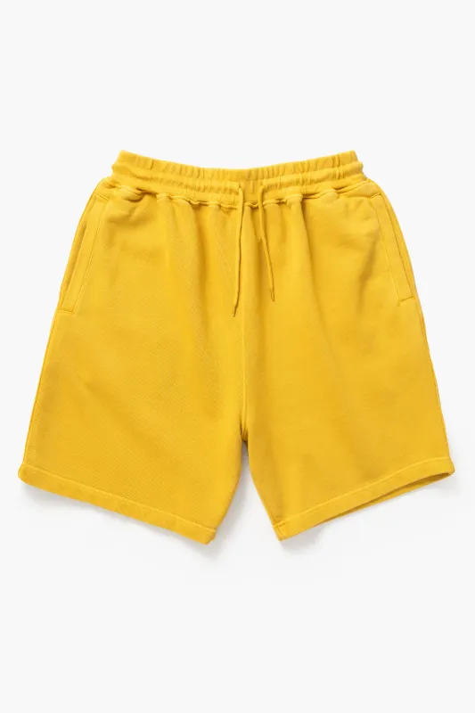 Power Goods - Loopback Sweat Shorts - Sunflower sold by Power Goods