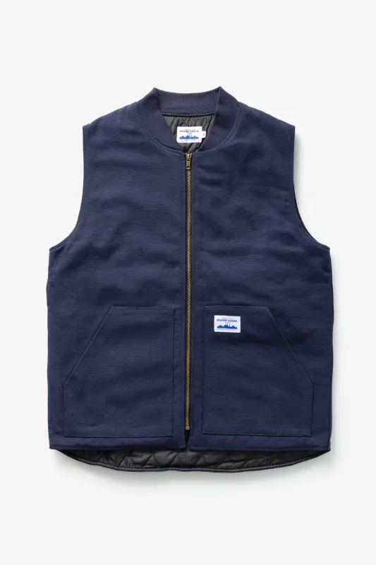 Power Goods - Canvas Work Vest - Navy Blue sold by Power Goods