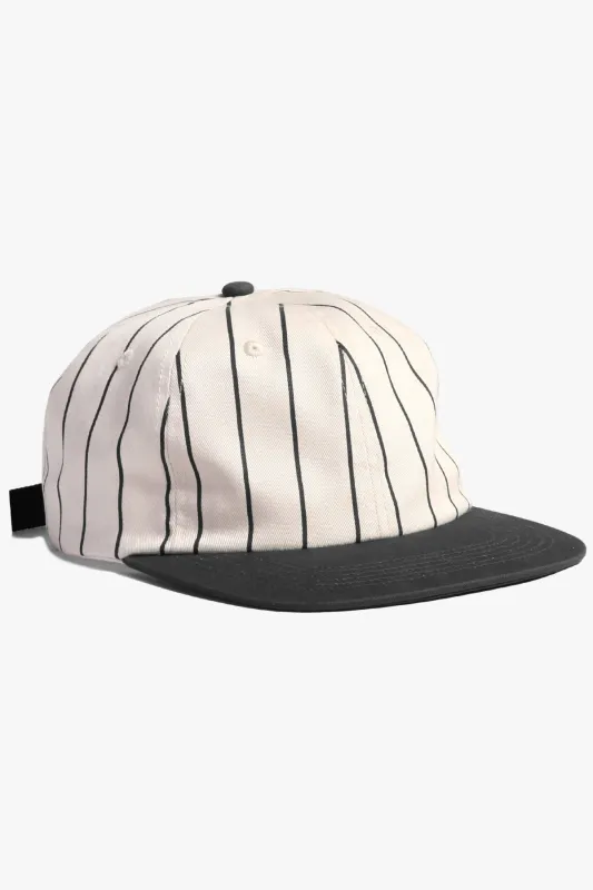 Power Goods - Perfect 6 Panel Cap - Striped Black sold by Power Goods