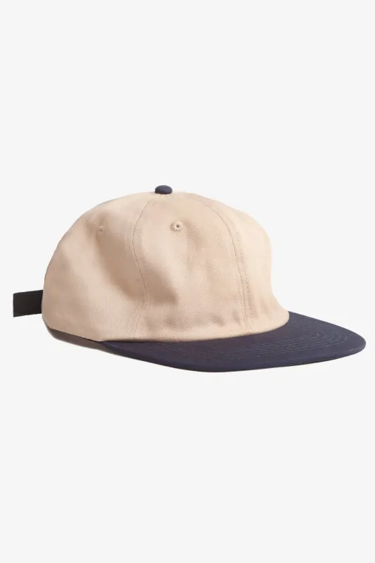 Power Goods - Perfect 6 Panel Cap - Tan/Navy sold by Power Goods