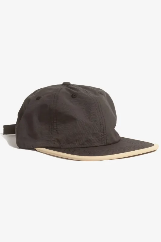 Power Goods - Perfect Nylon 6 Panel Cap - Black/Beige sold by Power Goods