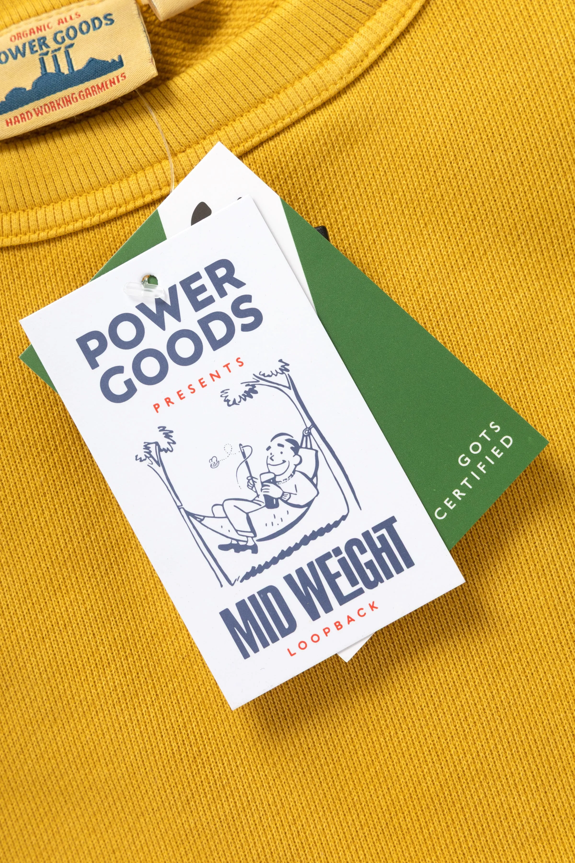 Loopback Crewneck - Sunflower sold by Power Goods product image thumbnail 2