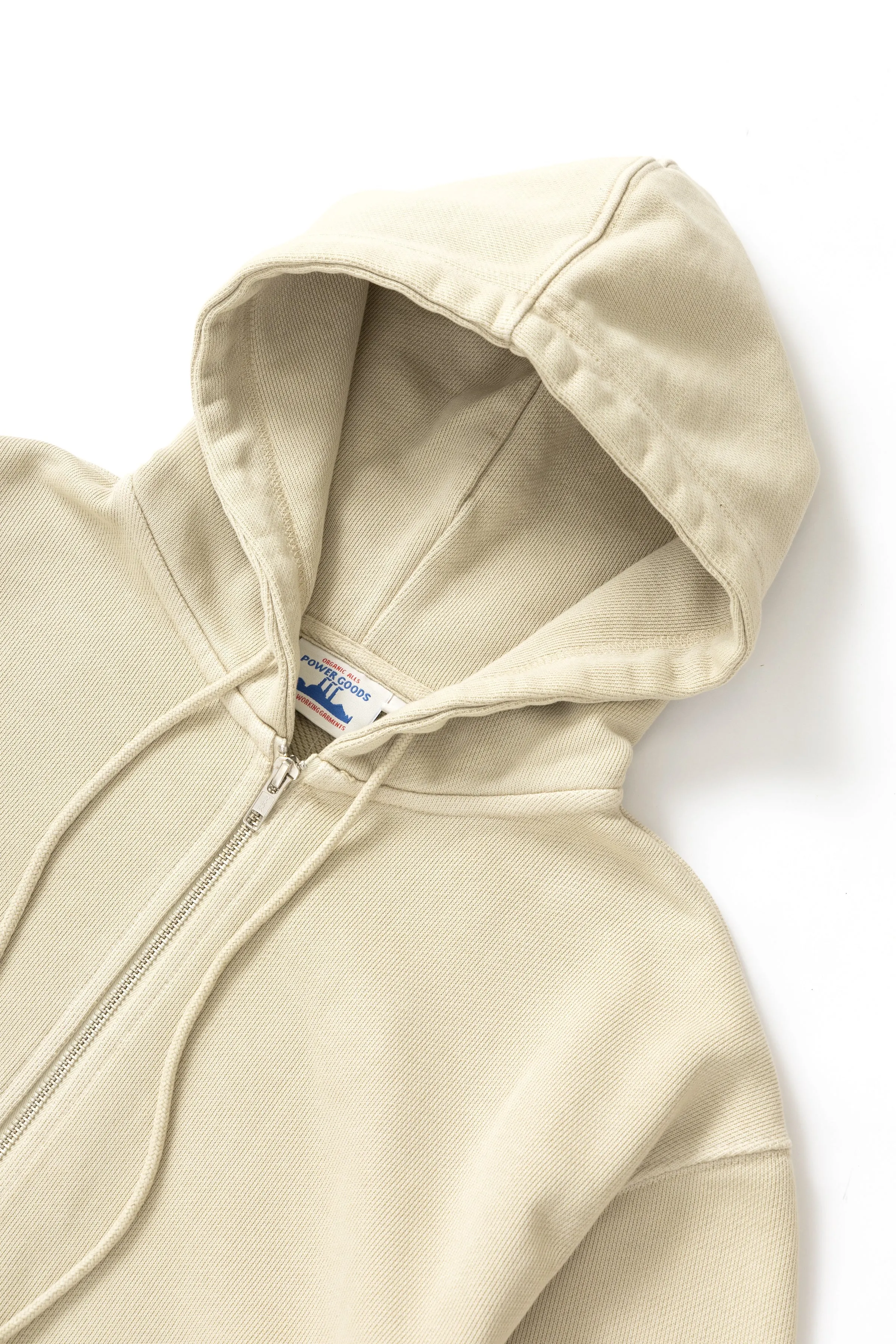 Loopback Zip Hoodie - Bone sold by Power Goods product image thumbnail 4