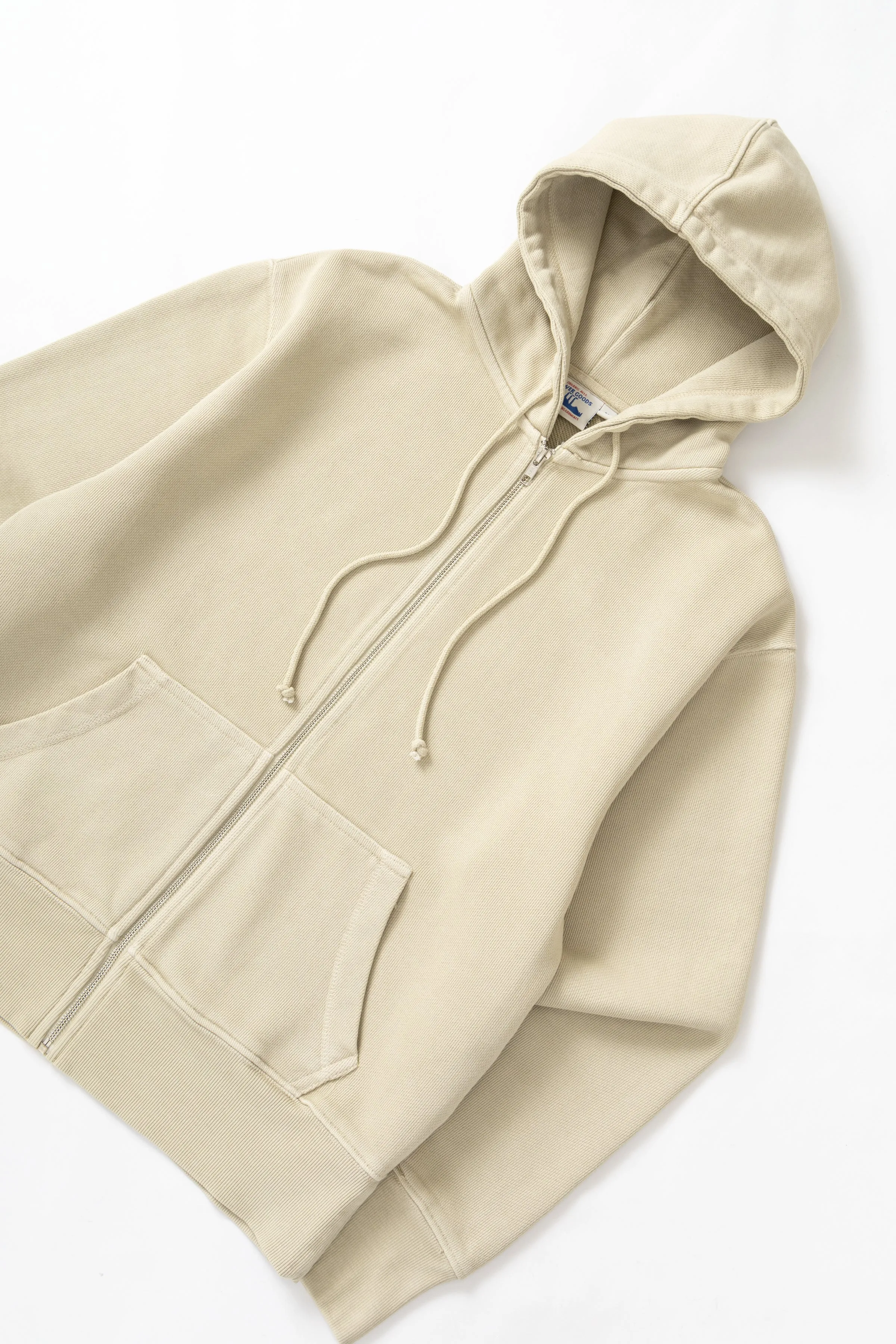 Loopback Zip Hoodie - Bone sold by Power Goods product image thumbnail 3