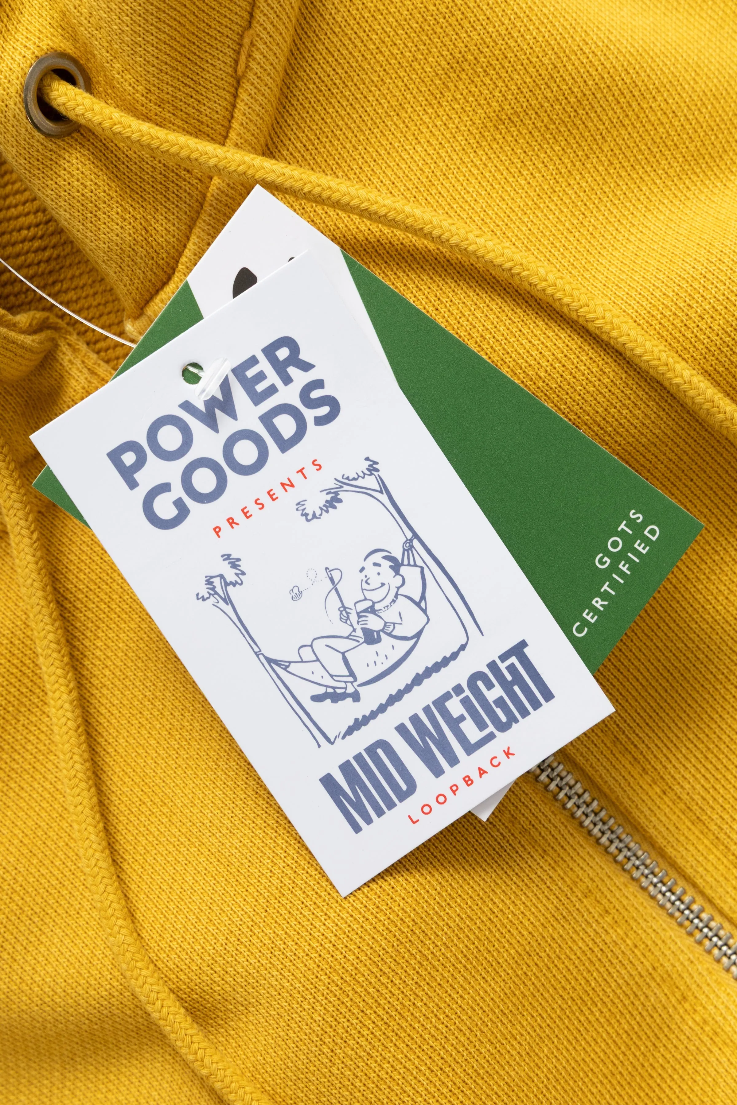 Loopback Zip Hoodie - Sunflower sold by Power Goods product image thumbnail 2