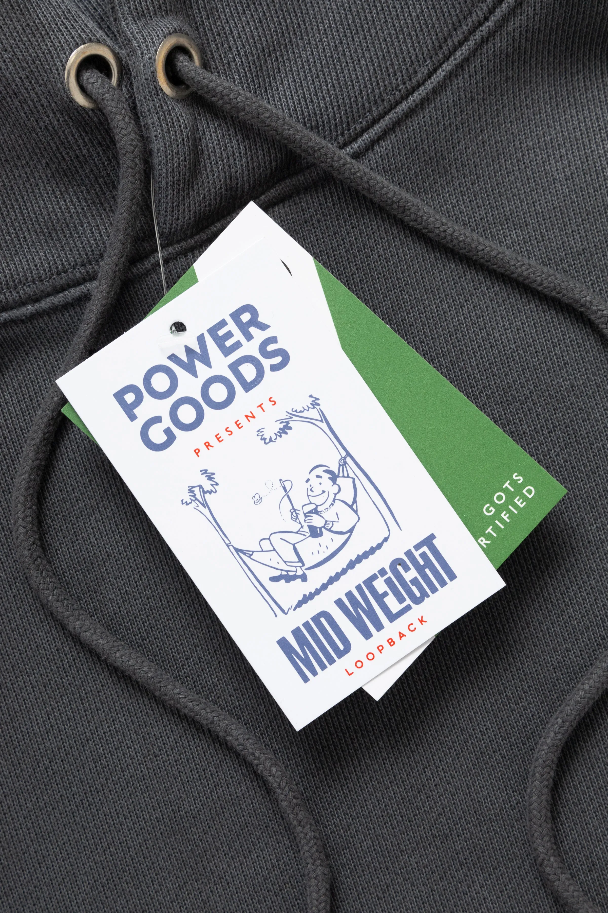 Loopback Hoodie - Washed Black sold by Power Goods product image thumbnail 2