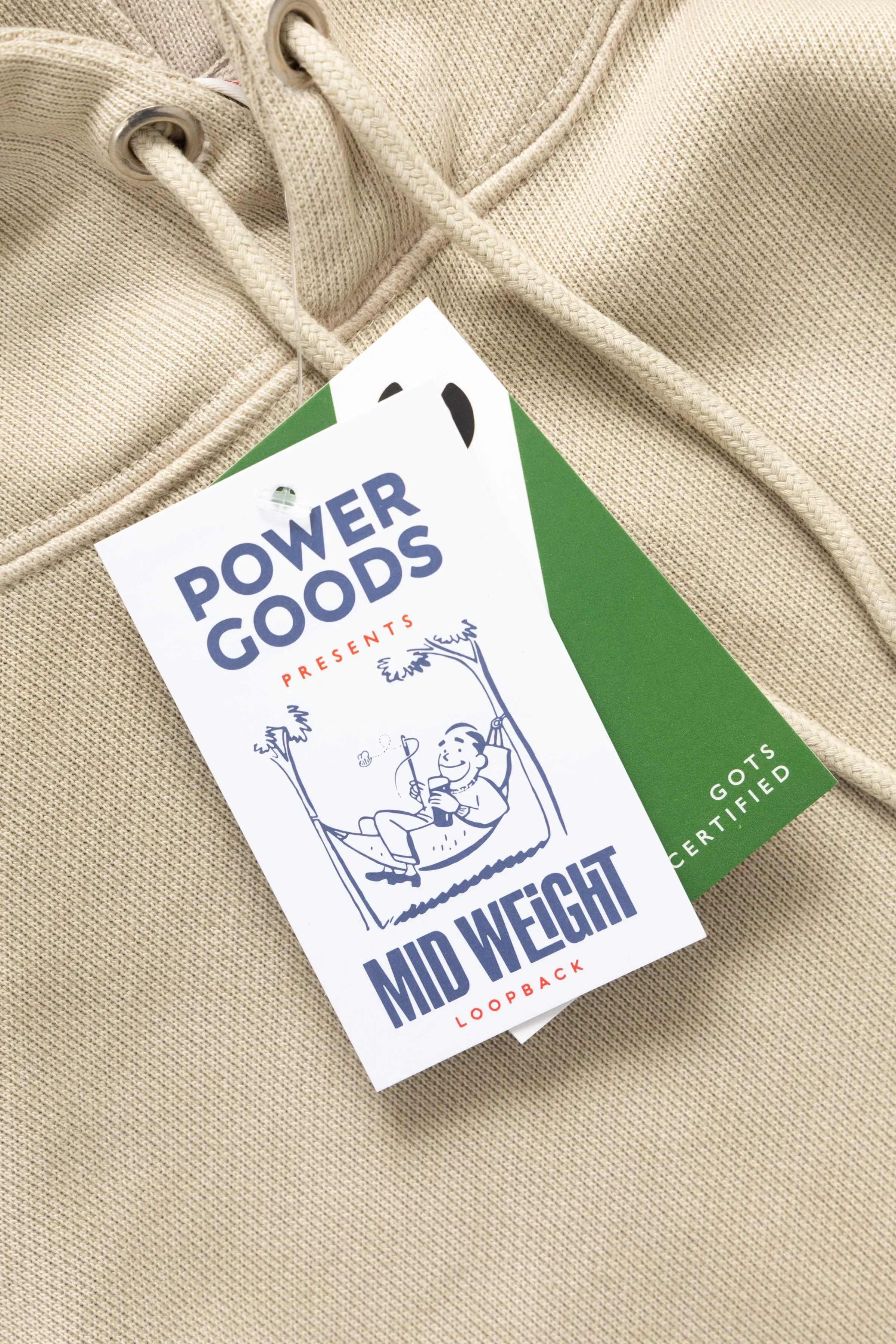 Loopback Hoodie - Bone sold by Power Goods product image thumbnail 2