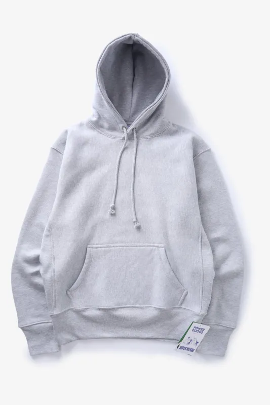 Super Weight Hoodie - Heather Grey made by Power Goods