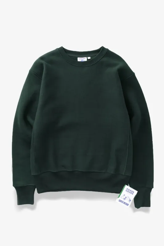 Super Weight Crewneck - Forest Green made by Power Goods