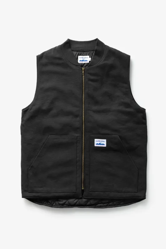 Canvas Work Vest - Black made by Power Goods