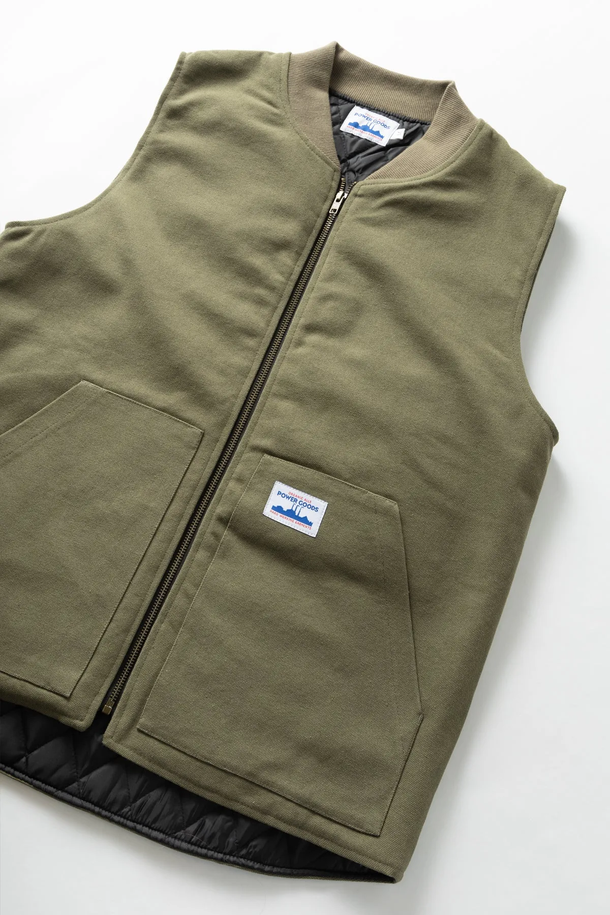 Canvas Work Vest - Olive sold by Power Goods product image thumbnail 2