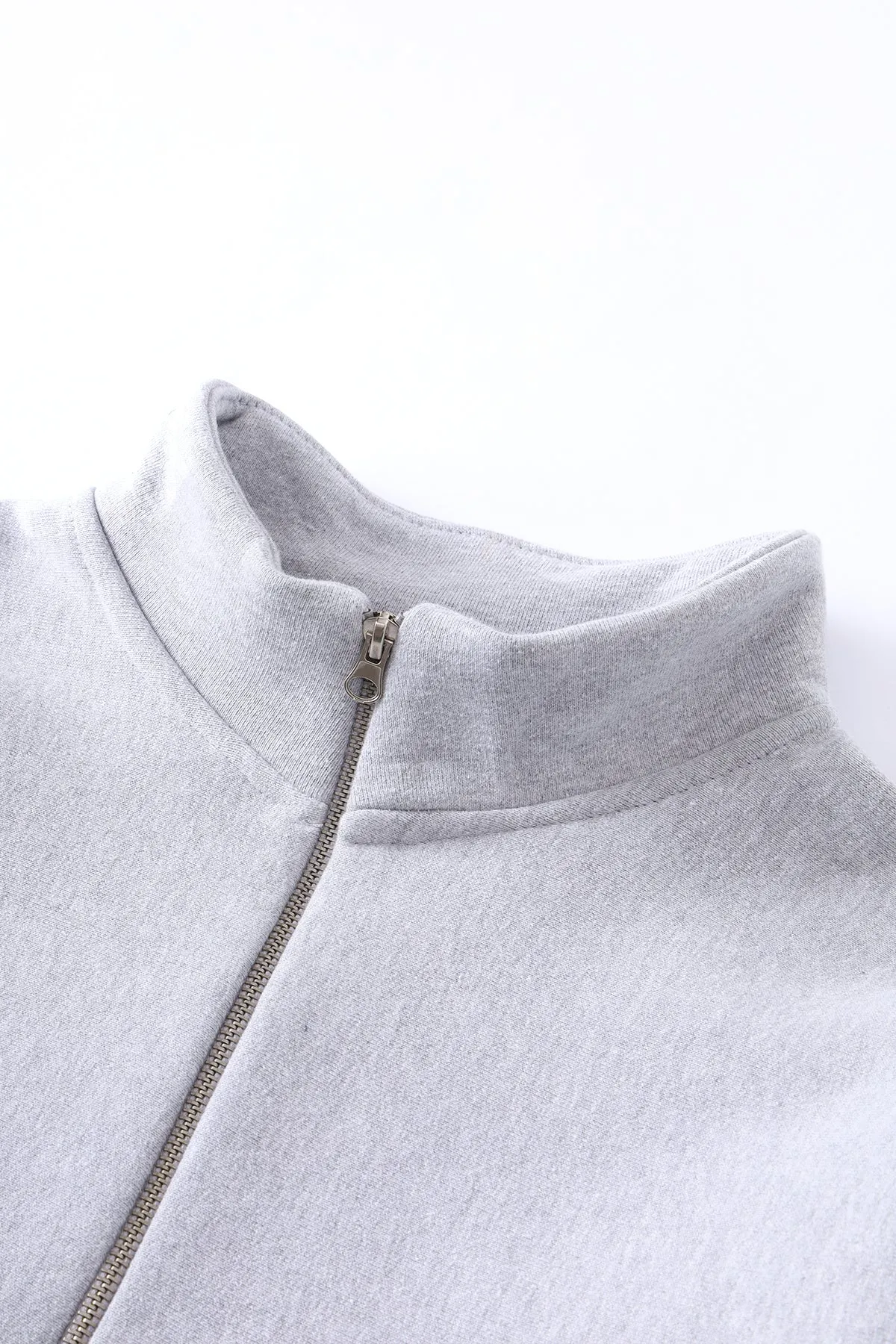 Super Weight Quarter Zip - Heather Grey sold by Power Goods product image thumbnail 5