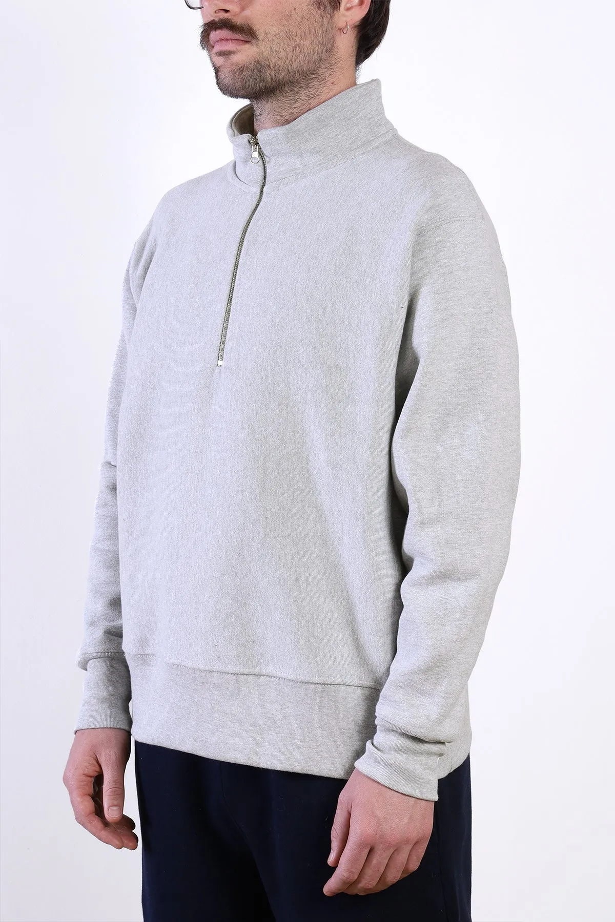 Super Weight Quarter Zip - Heather Grey sold by Power Goods product image thumbnail 3