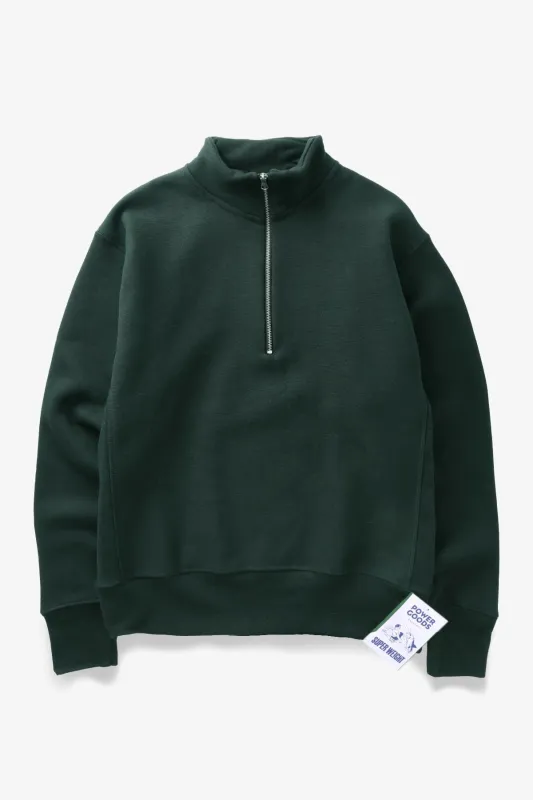 Super Weight Quarter Zip - Forest Green made by Power Goods