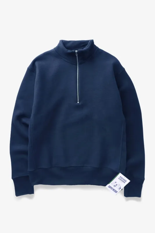 Super Weight Quarter Zip - Navy Blue made by Power Goods