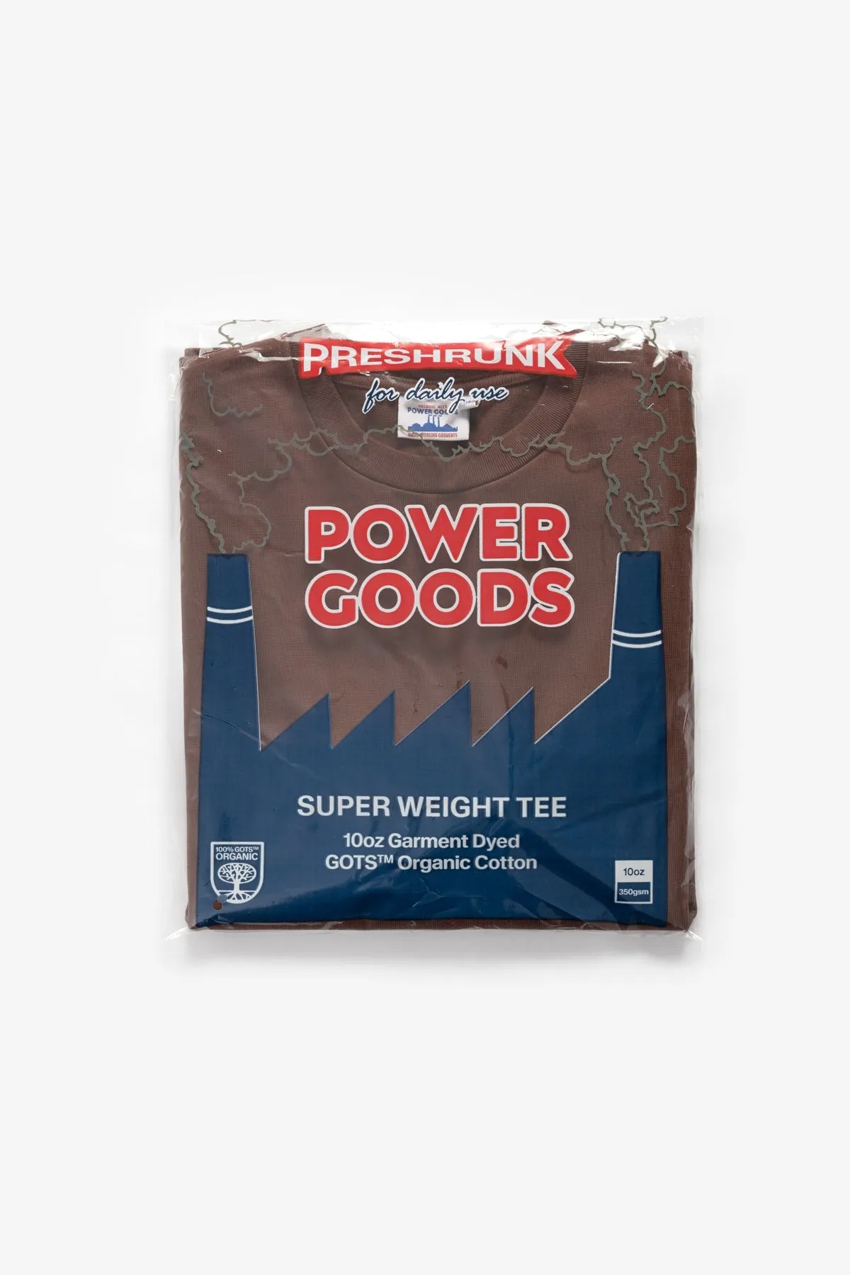 Super Weight T-Shirt - Brown sold by Power Goods product image thumbnail 5