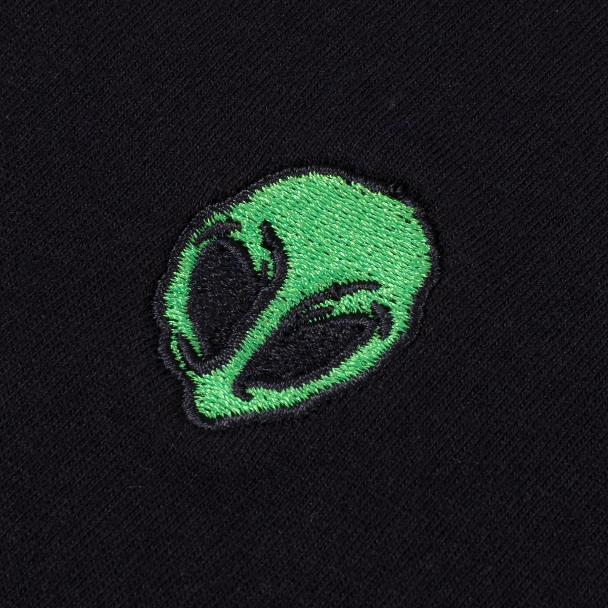 Alien Head Embroidered Tee - Black sold by Ayylien Clothing product image thumbnail 2