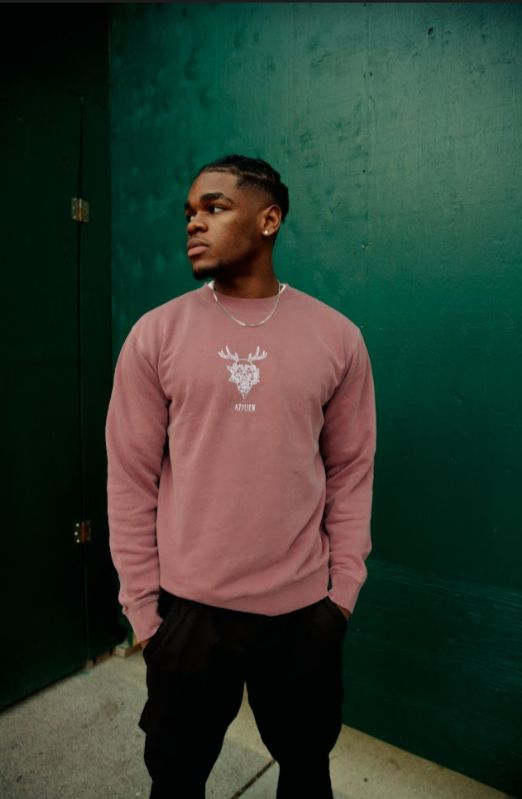 Antler Skull Pigment Dyed Crewneck sold by Ayylien Clothing product image thumbnail 2